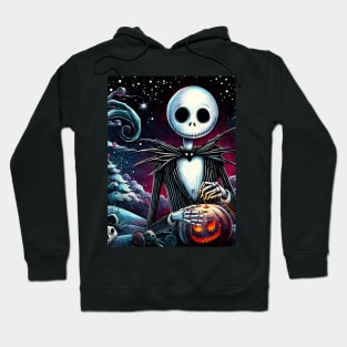 Elevate Your Holidays: Unique Jack Skellington Christmas Art for a Whimsical Celebration! Hoodie